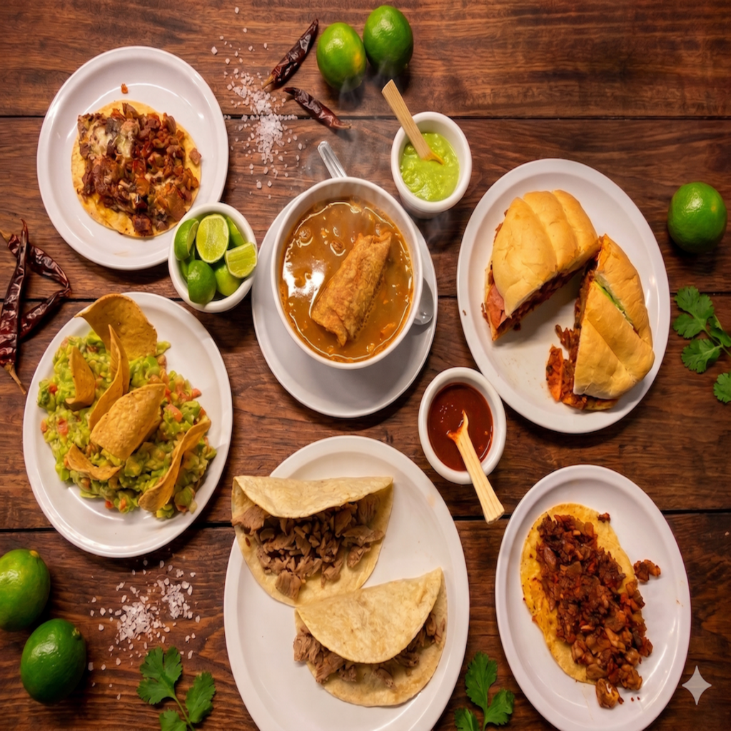Tacos, Tortas, Gringas, Costras y Tacos Lobo!